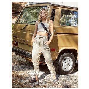 Free People FP Movement Halfzies Baggy Slouch Relaxed Pants Sz M